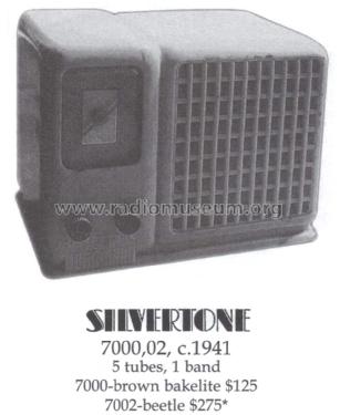 Silvertone Order= 57K 7000 Ch= 132.810; Sears, Roebuck & Co. (ID = 1473770) Radio