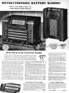 Silvertone Order= 57K 7107; Sears, Roebuck & Co. (ID = 1317590) Radio