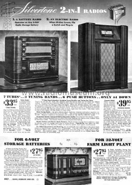 Silvertone Order= 57K 7120; Sears, Roebuck & Co. (ID = 1317600) Radio