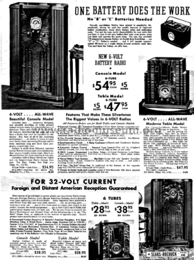 Silvertone Order= 57KM 1935; Sears, Roebuck & Co. (ID = 1272393) Radio