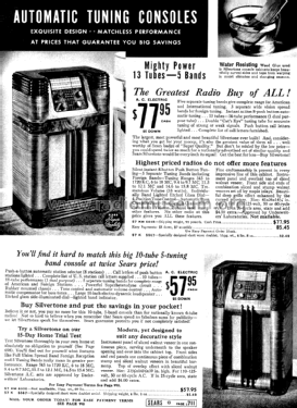 Silvertone Order= 57KM 6038 Ch= 101.517; Sears, Roebuck & Co. (ID = 1285671) Radio