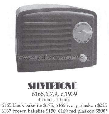 Silvertone Order= 57L 6165; Sears, Roebuck & Co. (ID = 1473304) Radio