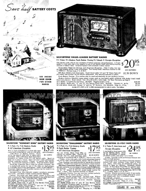 Silvertone Order= 57L 6238 Ch= 101.558; Sears, Roebuck & Co. (ID = 1287536) Radio