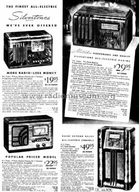 Silvertone Order= 57L 6250 Ch= 101.546; Sears, Roebuck & Co. (ID = 1295302) Radio