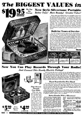 Silvertone Phonograph Catalog #160, #161, #165, #178, #181, #183, etc.; Sears, Roebuck & Co. (ID = 1254409) Power-S