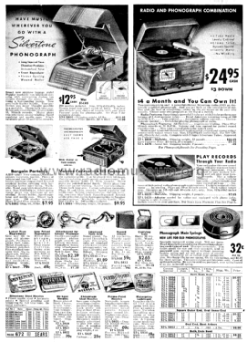 Silvertone Phonograph Catalog #160, #161, #165, #178, #181, #183, etc.; Sears, Roebuck & Co. (ID = 1287482) Power-S