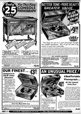 Silvertone Portable Phonograph Order= 46E 4914; Sears, Roebuck & Co. (ID = 1266570) TalkingM