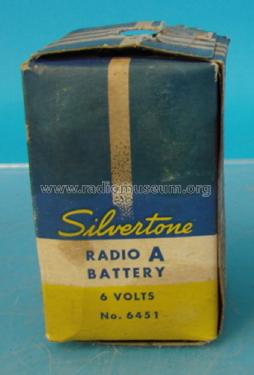 Silvertone Radio A Battery 6451; Sears, Roebuck & Co. (ID = 1453445) Power-S