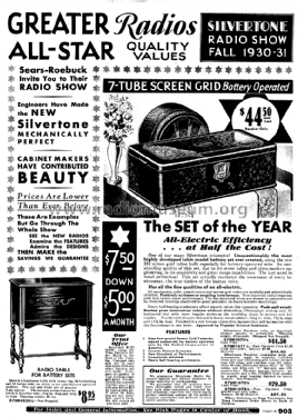 Silvertone Radio Cabinets Catalog #160, #162 and #163; Sears, Roebuck & Co. (ID = 1255999) Strom-V