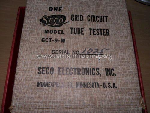 Grid Circuit Tube Tester GCT-9-W; Seco Manufacturing (ID = 1169193) Equipment