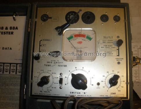 Tube Tester 78; Seco Manufacturing (ID = 1168837) Ausrüstung