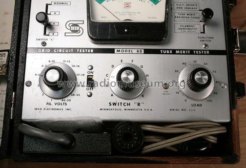 Tube Tester 88 & 88a; Seco Manufacturing (ID = 1183652) Equipment