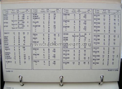 Tube Tester 88 & 88a; Seco Manufacturing (ID = 1340897) Equipment