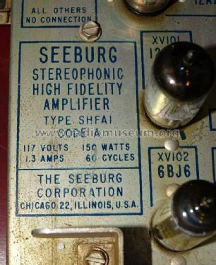 Stereophonic High Fidelity Amplifier SHFA1; Seeburg Corp., J. P. (ID = 2712945) Verst/Mix