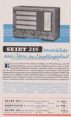 216W; Seibt, Dr. Georg (ID = 2482769) Radio