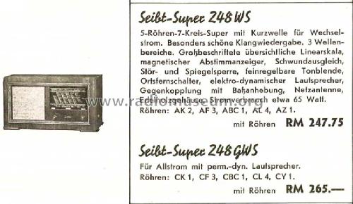 248GWS; Seibt, Dr. Georg (ID = 1390620) Radio