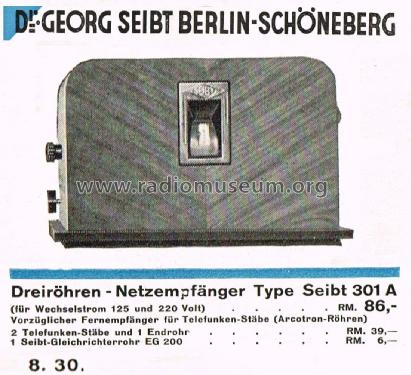 301A; Seibt, Dr. Georg (ID = 1880790) Radio