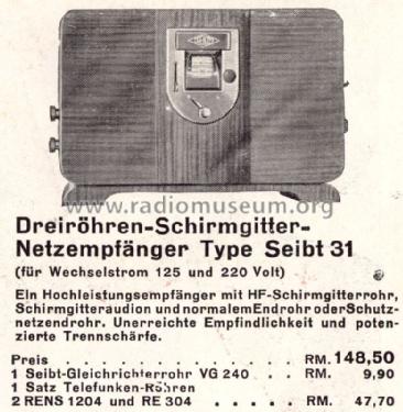 31 ; Seibt, Dr. Georg (ID = 1385293) Radio