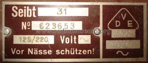 31 ; Seibt, Dr. Georg (ID = 2201280) Radio