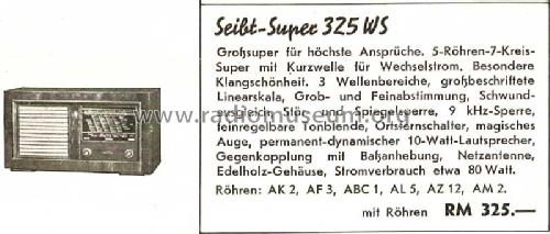 325WS; Seibt, Dr. Georg (ID = 1390640) Radio