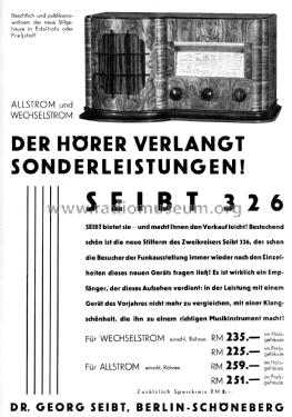 326W ; Seibt, Dr. Georg (ID = 3108729) Radio