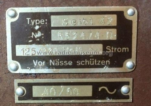 42W ; Seibt, Dr. Georg (ID = 2519788) Radio