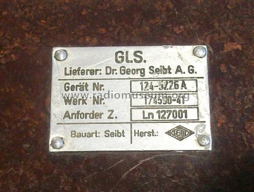 Gl.S. Glimmröhrensummer Anforder Z. Ln 127001; Seibt, Dr. Georg (ID = 1932690) Diverses