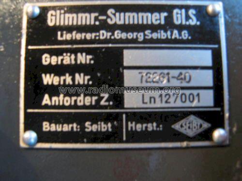 Gl.S. Glimmröhrensummer Anforder Z. Ln 127001; Seibt, Dr. Georg (ID = 1571042) Misc
