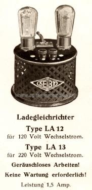 Ladegleichrichter LA12; Seibt, Dr. Georg (ID = 2173886) Strom-V