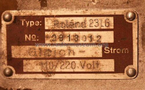 Roland 23LG; Seibt, Dr. Georg (ID = 149393) Radio