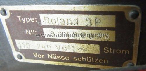 Roland 3P; Seibt, Dr. Georg (ID = 2575380) Radio