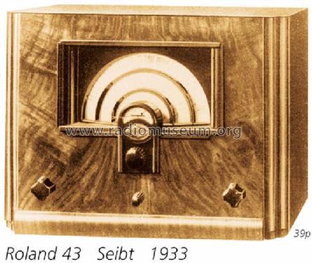 Roland 43G; Seibt, Dr. Georg (ID = 901) Radio