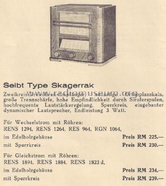 Skagerrak 324G; Seibt, Dr. Georg (ID = 1341734) Radio