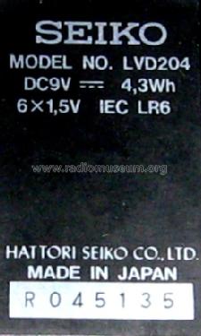 LCD Color TV LVD-204; Seiko Co. Ltd. (ID = 790132) Fernseh-E