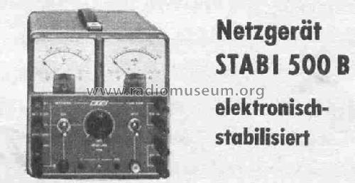 Netzgerät STABI500B; Sell & Stemmler SST; (ID = 412636) Power-S