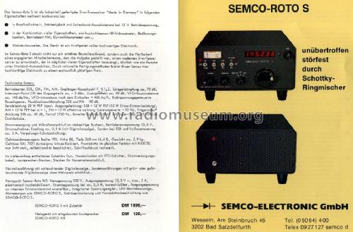 Semco-Roto S ; Semco Electronic (ID = 1449274) Amat TRX