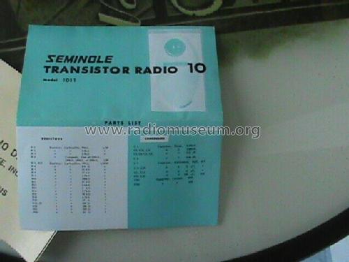 Ten Transistor 1011; Seminole Sans & (ID = 2680552) Radio