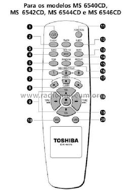 Toshiba Mini Hi-Fi system MS 6544CD; SEMP -TCL, Toshiba, (ID = 1988372) Radio