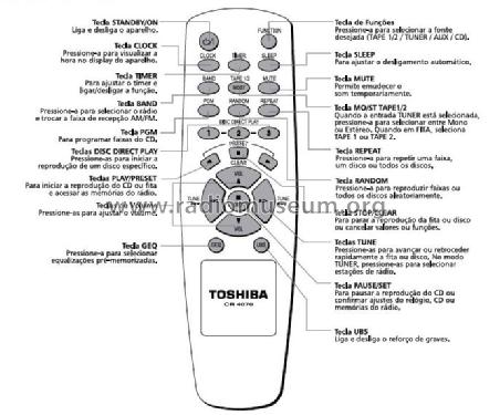 Toshiba Mini Hi-Fi system MS6538CD; SEMP -TCL, Toshiba, (ID = 1883720) Radio