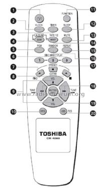 Toshiba Mini Hi-Fi system MS 6620CD; SEMP -TCL, Toshiba, (ID = 2611423) Radio