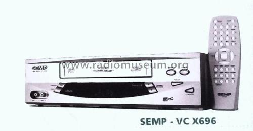 Video Cassete Hi-Fi Stereo VC X696; SEMP -TCL, Toshiba, (ID = 2695611) R-Player