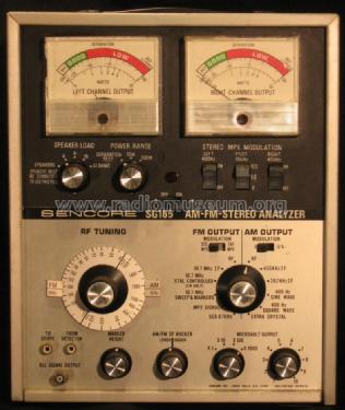 AM-FM Stereo Analyzer SG165; Sencore; Sioux Falls (ID = 913826) Equipment