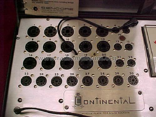 Continental Tube Tester MU140; Sencore; Sioux Falls (ID = 1204172) Equipment