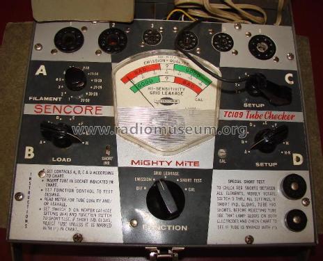 Mighty Mite Tube Checker TC109; Sencore; Sioux Falls (ID = 1739987) Equipment