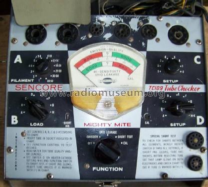 Mighty Mite Tube Checker TC109; Sencore; Sioux Falls (ID = 506424) Equipment