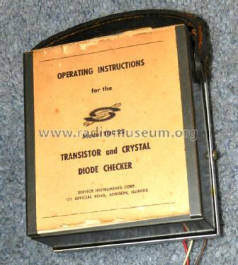 Transistor Crystal Diode Checker TDC22; Sencore; Sioux Falls (ID = 2733014) Equipment