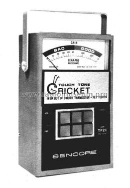 Touch Tone Cricket Transistor Tester TF26; Sencore; Sioux Falls (ID = 2670080) Equipment