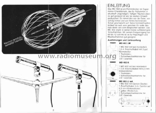 MD402LM; Sennheiser (ID = 547391) Micrófono/PU