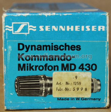 MD430; Sennheiser (ID = 2749684) Mikrofon/TA