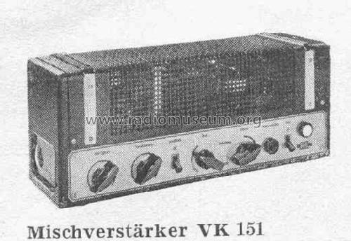 VK151; Sennheiser (ID = 376724) Ampl/Mixer